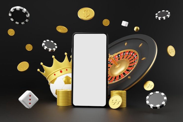 Pengguna membuka Golden Bank lewat ponsel